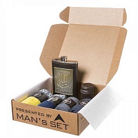 Подарочный мужской набор gift set с флягой украина